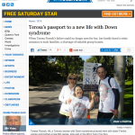 Toronto Star: Teresa’s passport to a new life with Down syndrome,